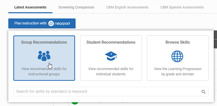 select Group Recommendations