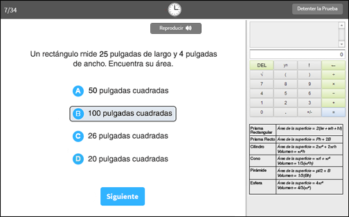 A sample practice question; an answer has been selected, but it has not been entered yet by selecting the Next button at the bottom. A clock at the top means time for the question is running out.