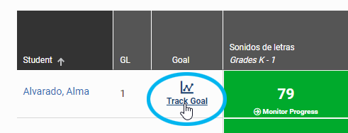 select Track Goal
