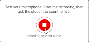 select stop to stop recording