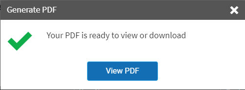 select View PDF in the message that opens