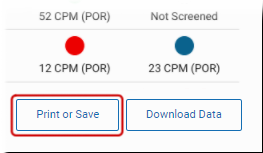 The Print or Save button.
