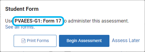 an example of the form number in the Student Form window