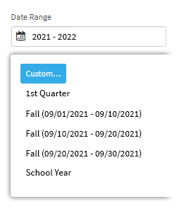 Three Fall screening windows, with three different date ranges to differentiate them (9/1 to 9/10, 9/10 to 9/20, and 9/20 to 9/30).