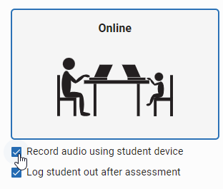 the Record Audio check box