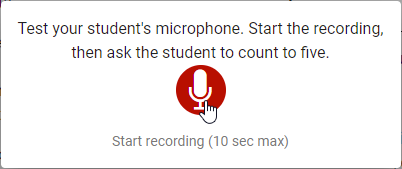 select the icon to start recording
