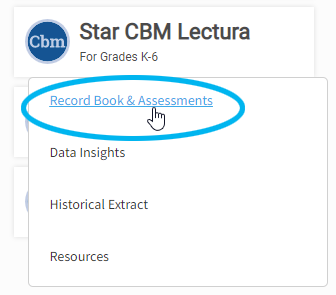 the Star CBM Lectura tile on the Home page