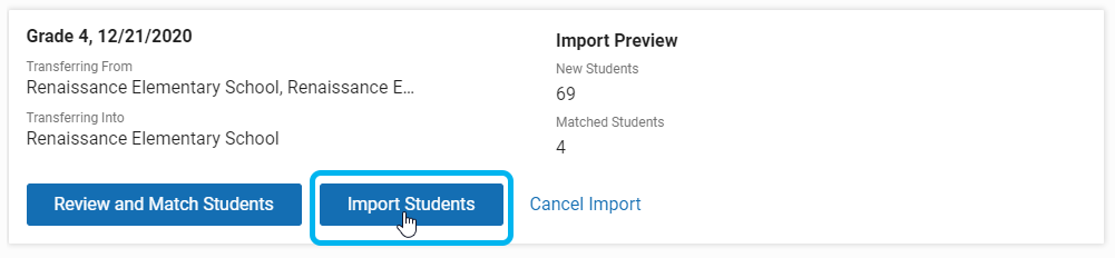 select Import Students