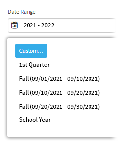 Three Fall screening windows, with three different date ranges to differentiate them (9/1 to 9/10, 9/10 to 9/20, and 9/20 to 9/30).