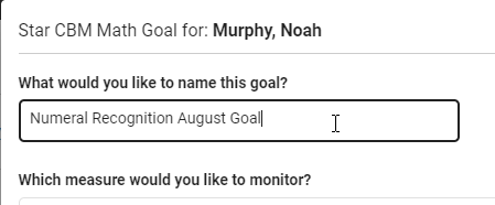 enter a goal name