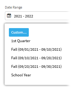 Three Fall screening windows, with three different date ranges to differentiate them (9/1 to 9/10, 9/10 to 9/20, and 9/20 to 9/30).