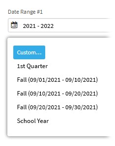 Three Fall screening windows, with three different date ranges to differentiate them (9/1 to 9/10, 9/10 to 9/20, and 9/20 to 9/30).