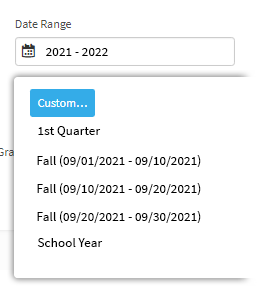 Three Fall screening windows, with three different date ranges to differentiate them (9/1 to 9/10, 9/10 to 9/20, and 9/20 to 9/30).