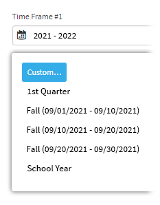 Three Fall screening windows, with three different date ranges to differentiate them (9/1 to 9/10, 9/10 to 9/20, and 9/20 to 9/30).