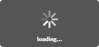 The loading message.