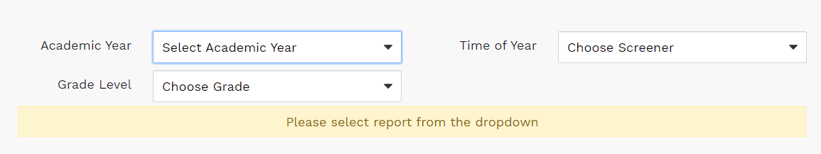 grade report options