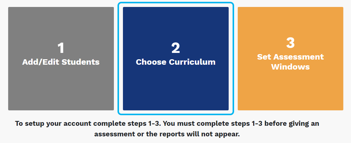 select Choose Curriculum
