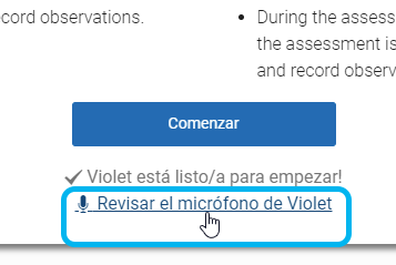 seleccione Revisar micrófono