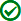 Una marca de verificación verde dentro de un círculo.