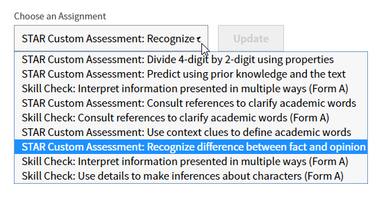 example of the assignment types