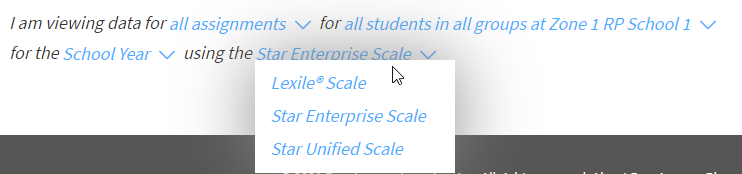 select the scale