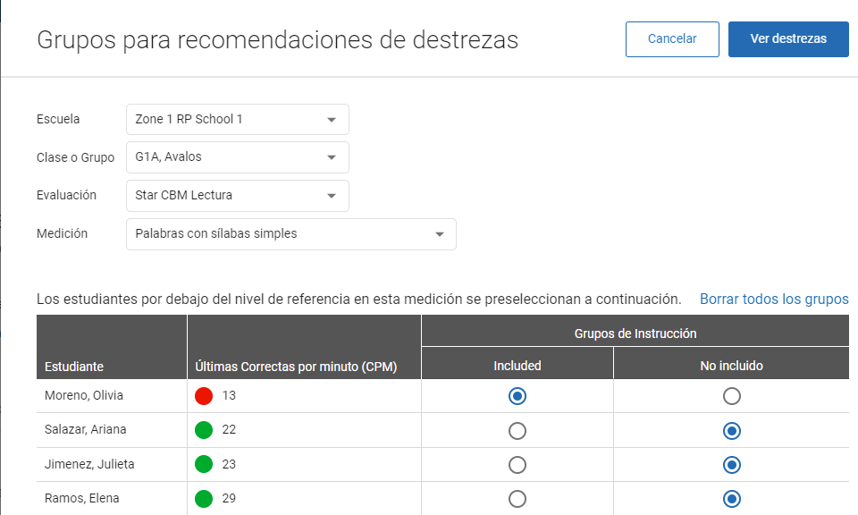 ejemplo de página de un grupo