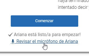 enlace Revisar el micrófono