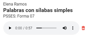 ejemplo de los controles de reproducción para audio