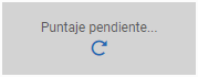 ejemplo del mensaje Puntaje pendiente