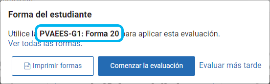 ejemplo de número de forma en el mensaje emergente