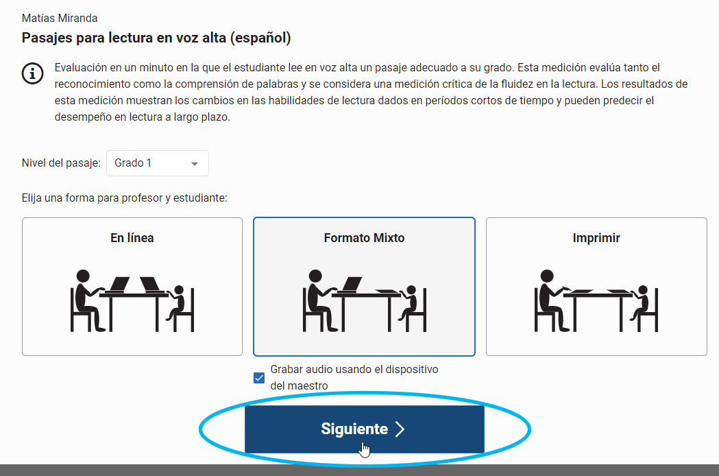 seleccione Siguiente