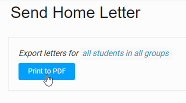 the Print to PDF button