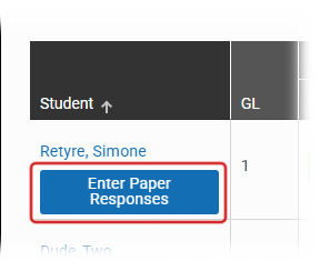 The Enter Paper Responses button.