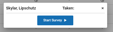 The Start Survey button.