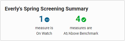 an example of the screening summary