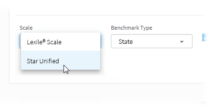 The Scale drop-down list.