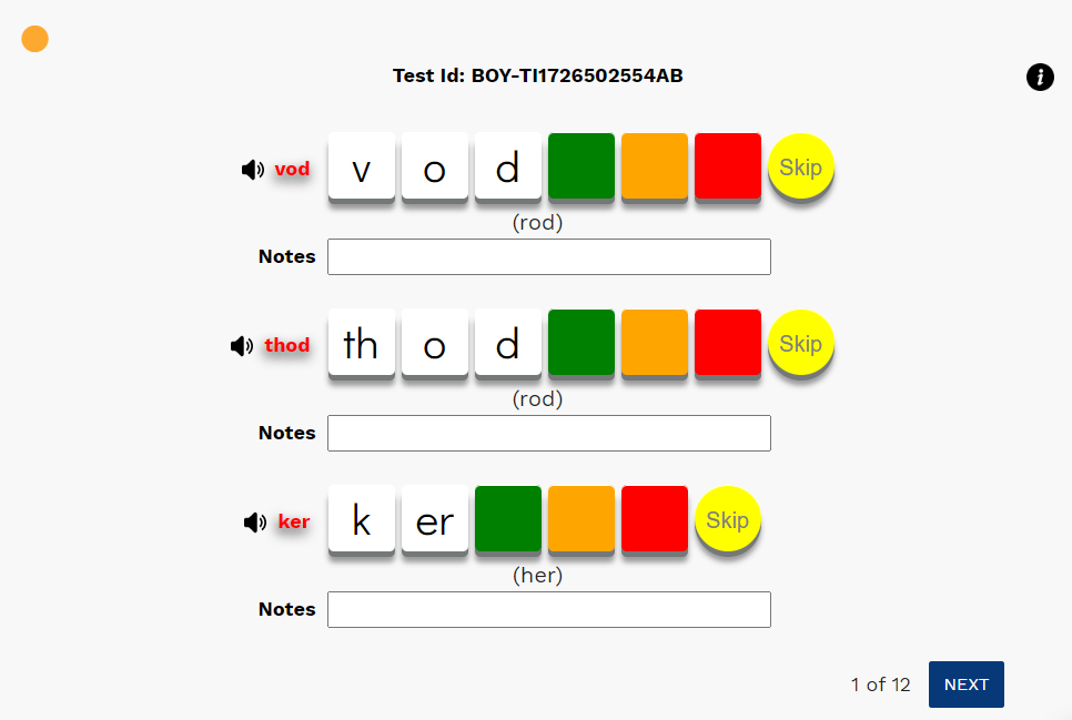 an example of the teacher view