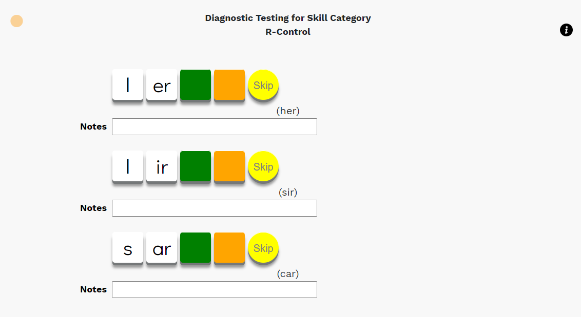 an example of the teacher's test view