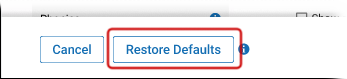 The Restore Defaults button.