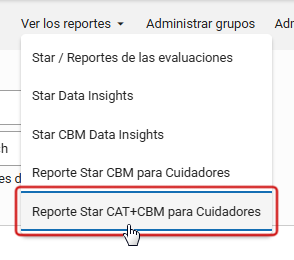 The Reporte Star CAT+CBM para Cuidadores link