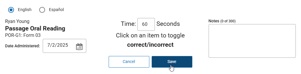 the Save button
